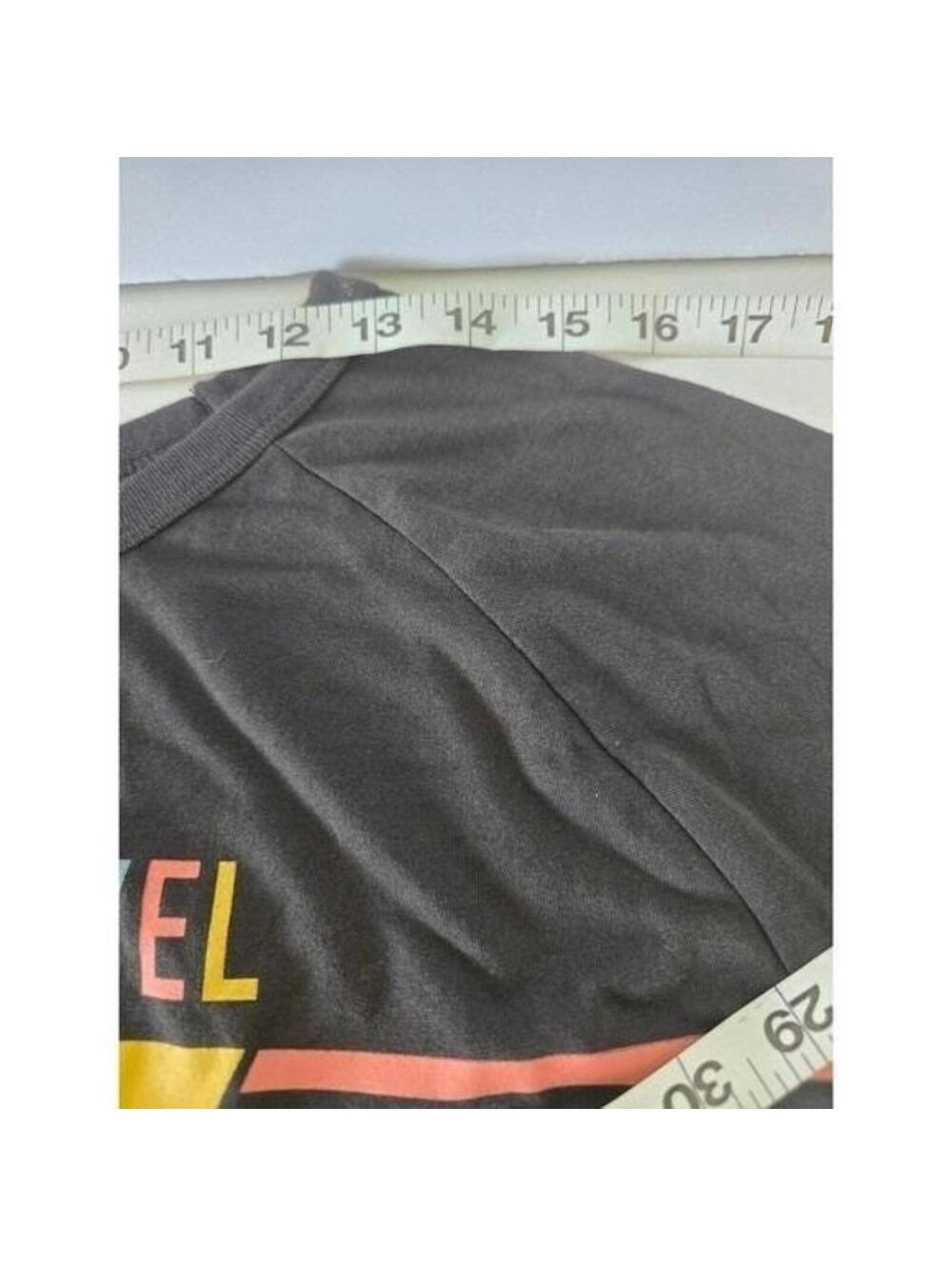 Captain Marvel Rainbow Stripe Tie Front T Shirt Top Women's 2XL Marvel Comics - Picture 8 of 10